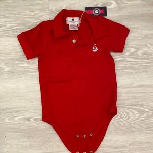 Nantucket kids collared onesie, size 6-9 months.